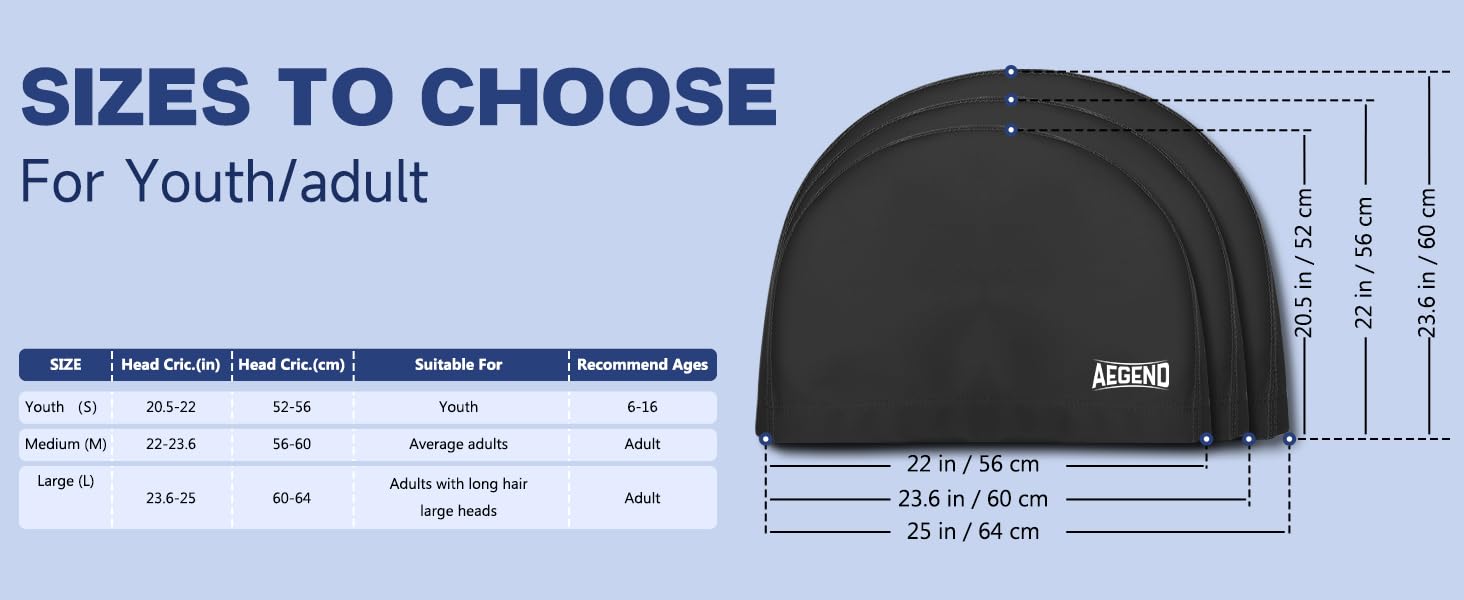 fabric swim cap