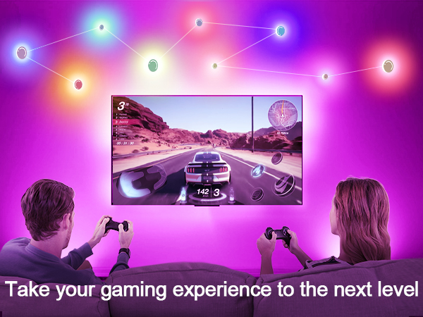 behind tv led lighting