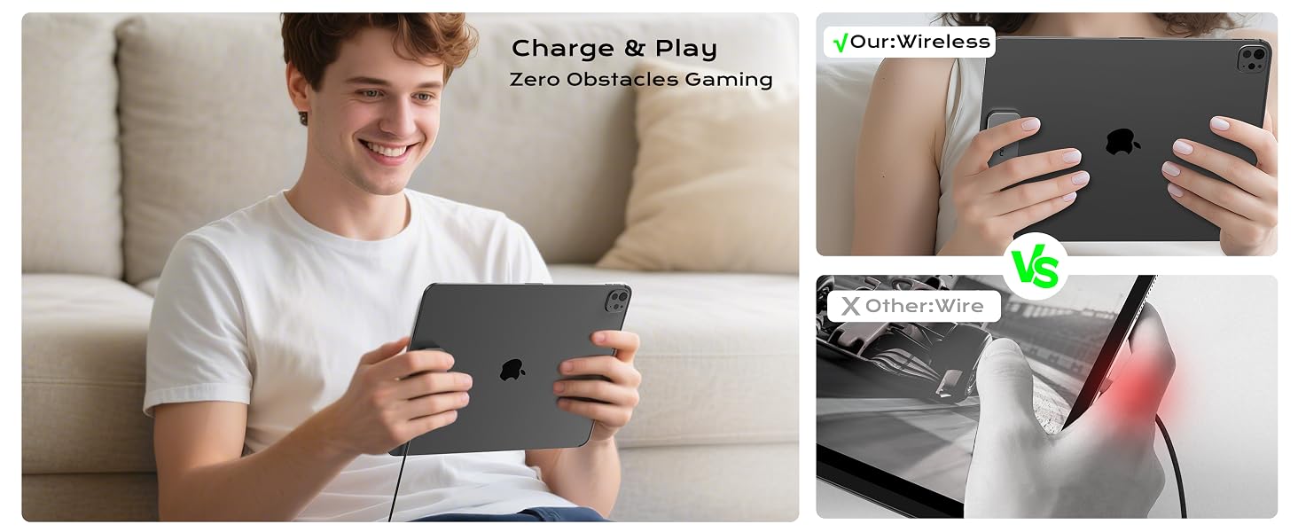 KUXIU Megnetic Wireless Charger, 35W Fast Charging Block with 5.56ft USB C to C Charger Cable