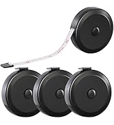 4 Pack Soft Retractable Measuring Tape,60-Inch 150cm,black Double Scale Measurement Tape,for Body...