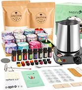 SAEUYVB Candle Making Kit with Wax Melter, Candle Making Kit for Adults, Candle Kit - DIY Starter...