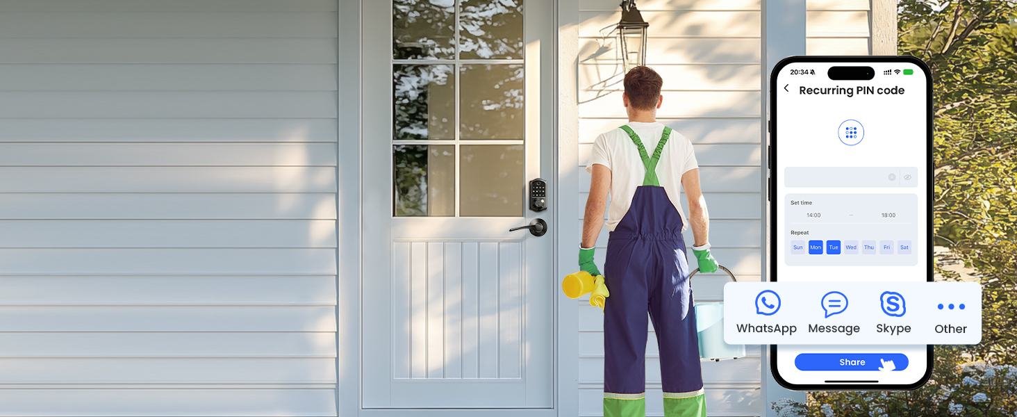 keyless entry door lock