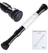 XIQIYY Strong Small Tension Rods 16 to 28 Inch Diameter 22 MM 1Pcs 1inch Shower Curtain Rod Black...