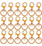 30Pcs Lobster Claw Clasps Keychain for Jewelry Making,Metal Lobster Clasp Swivel Trigger Clips wi...