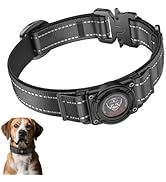 2026 Upgrade Airtag Dog Collar, Reflective Dog Collar with Airtag Holder, IP68 Waterproof| Metal ...