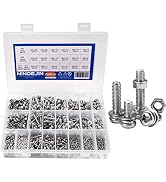 NINDEJIN 780PCS M2 M3 M4 M5 Phillips Pan Head Screws Bolt Nut Lock Flat Washers Machine Screws As...
