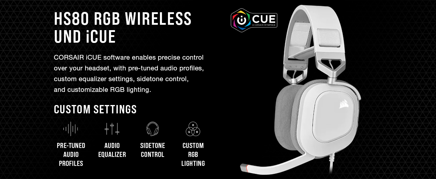 iCUE, RGB headset, gaming headset, USB headset, RGB headset