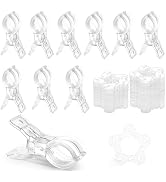 RELBRO Spring Clamps, 3.5 Inch Clear Plastic Clips with Balloon Flower Clips for Balloon Arch Bac...