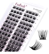 Lash Clusters 96pcs 12-18mm Individual Lashes D Curl Large Tray Wispy Cluster Lashes Mixed Length...