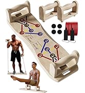 Foldable Push Up Board with Resistance Bands