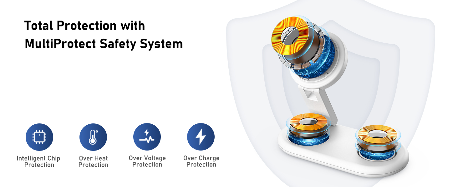 iphone magnetic wireless charging station