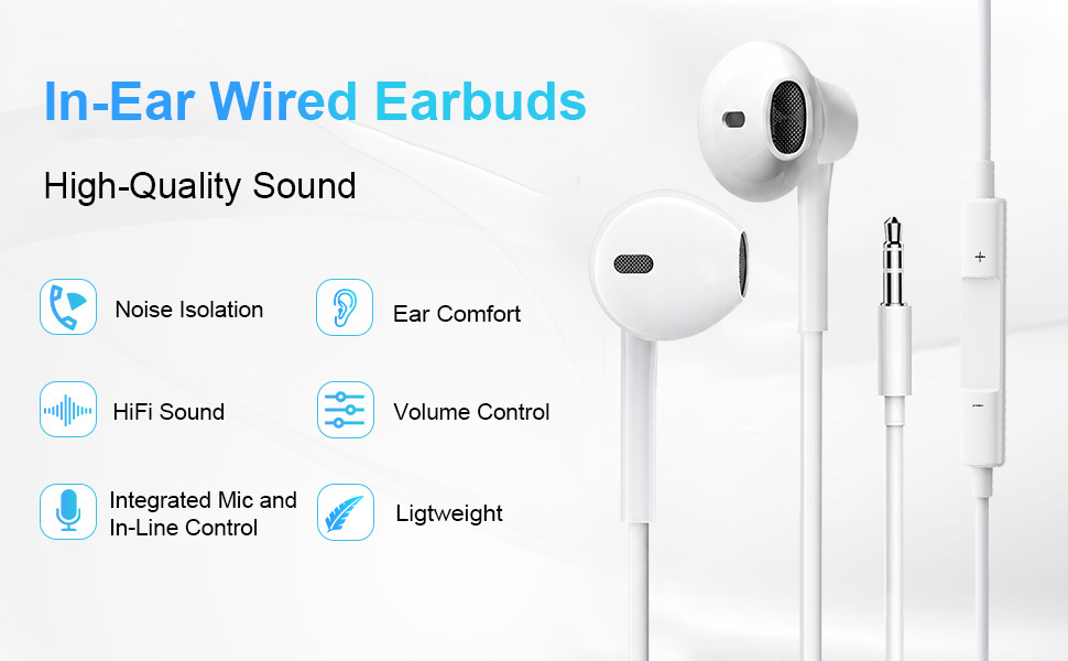 Earbuds wired Wired earbuds Earphones wired Wired earphones Headphones wired Wired headphones