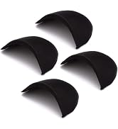 4 PCS Black Covered Set-in Shoulder Pads Sewing Foam Polyester Pads Undergarment Sewing