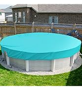 Windscreen4less 6' Feet Round Winter Pool Cover for Above Ground Pool Cover with Wire Cable Along...