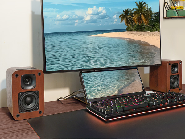 Powered Bookshelf Speakers