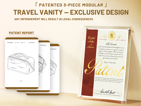 Exclusive patented design