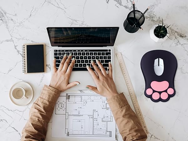 mouse pad with wrist rest