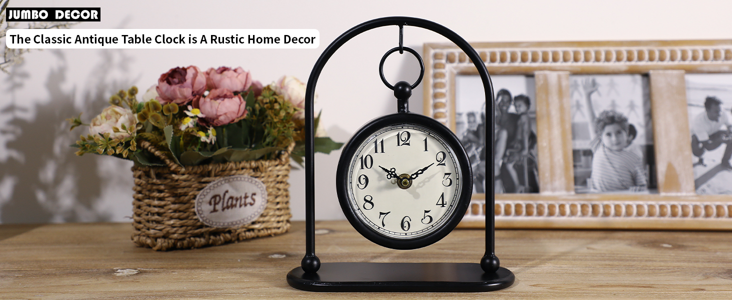 farmhouse table clock