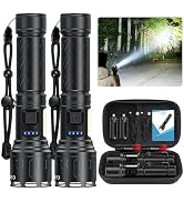 Banral Rechargeable Magnetic Flashlights High Lumens, Super Bright LED Powerful Flashlight 8 Mode...