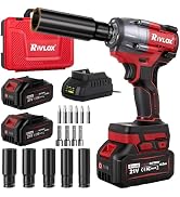Cordless Impact Wrench1/2 Inch, 600N. M/450Ft-lbs Power Impact Gun Kit | High Torque Electric Imp...