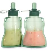 haakaa Yummy Pouch Reusable Baby Food Pouch, Reusable Pouches for Toddlers Kids Squeezable Pouch,...
