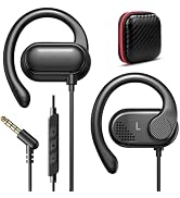 iMangoo 3.5mm Over the Ear Buds Wired Earbuds for Kids Women Aux Plug in Headphones 3.5 mm Jack E...