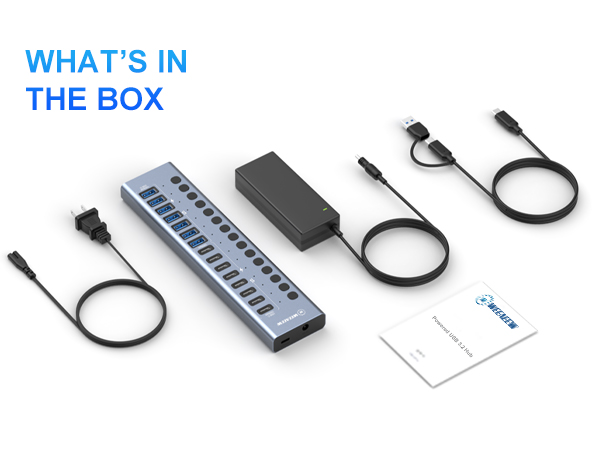 16-in-1 powered usb 3.2 hub