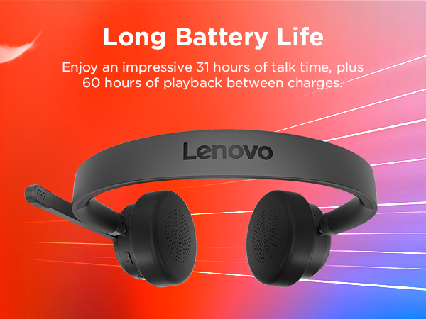 Wear with Ease - Lenovo Wireless Stereo Headset