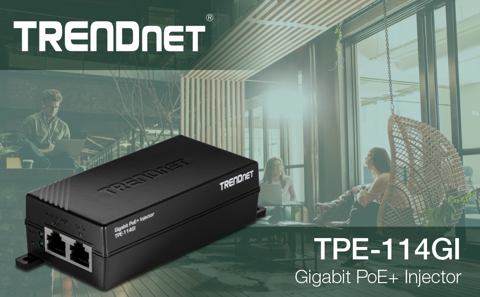 TRENDnet Gigabit PoE+ Injector, TPE-114GI