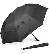 Prospo 62 Inch Portable Golf Umbrella Oversize Automatic Open Stick Umbrella, Extra Large Double ...