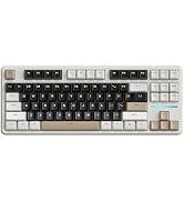 MANBASNAKE X Attack Shark X87 Wireless Mechanical Keyboard, Hot Swappable Gasket Custom Gaming Ke...