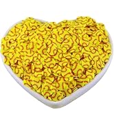 10 Gram Yellow Softball Clay 5mm Slices, Ball Sports Love Polymer Clay, Softball Slime, Nail Art ...