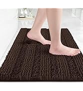 Yimobra Bathroom Rug Mat 24 x 17, Non Slip and Super Absorbent Bath Mat,Machine Washable Quick Dr...