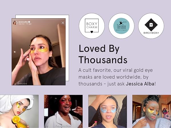 Loved by thousands worldwide, our gold eye patches for puffy eyes are a social media cult-favorite