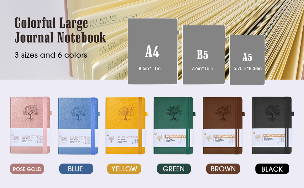 leather journal for men writing women journal Notebook college ruled lined notebook