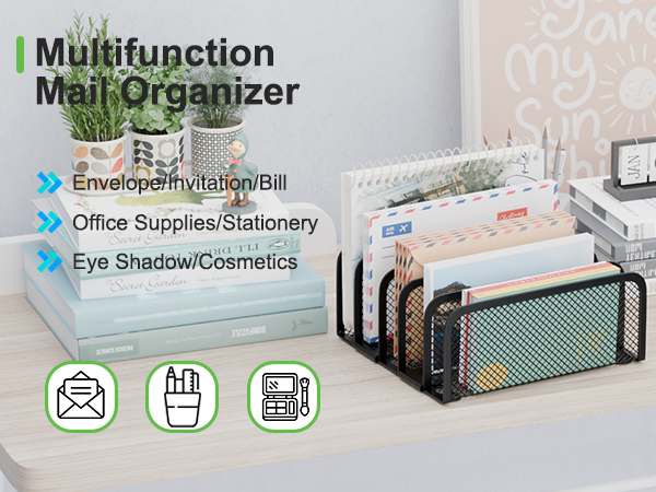 mail holder for desk