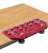 RUITOOL Shelf Pin Jig and Hinge Jig Two-in-One, Self-contained Clamping Function All Metal Shelf ...