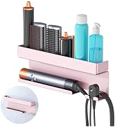Storage Hair Dryer Holder for Curling Iron Accessories, Hair Tool Organizer Wall Mount, Curling I...