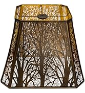 Rectangle Large Metal Lampshade Forest Etching Forest Lamp Shade Pattern Fits For Table Lamps And...