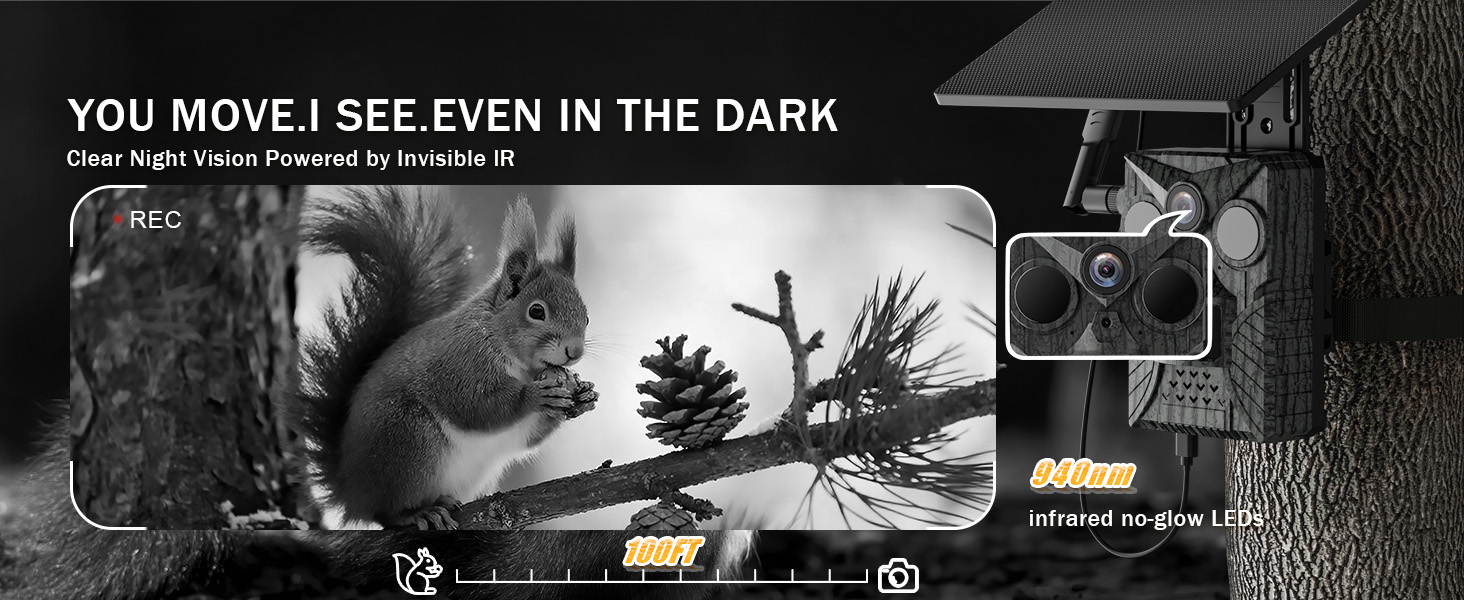 trail cameras with night vision motion activated waterproof