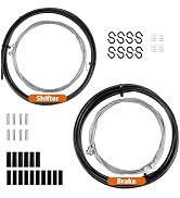 EMERK Bike Cable Kit, Bicycle Brake & Shift Cable Replacement with Housing | Complete bike cable ...