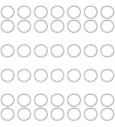 Jepeux 400Pcs 7mm Silver Open Jump Ring, Used for Key Chain, Jewelry Making, Necklace Maintenance...