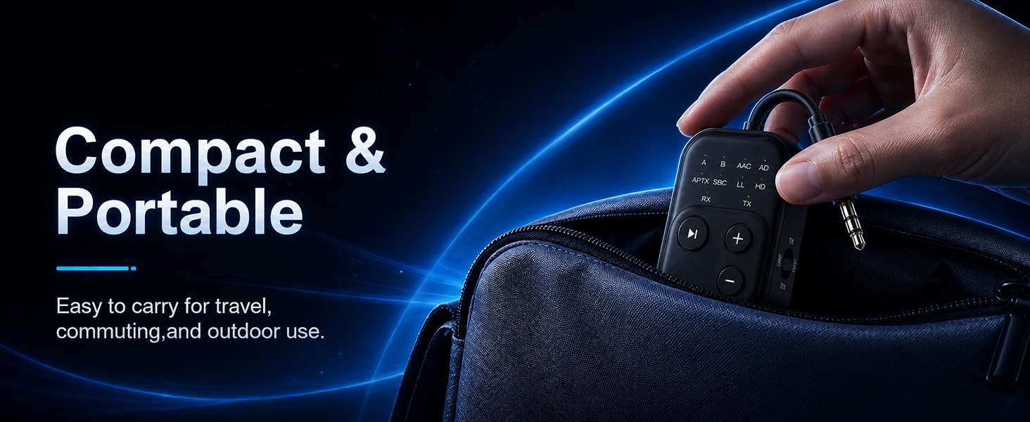 Bluetooth 6.0 Audio Transmitter Receiver