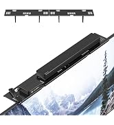 CABTE Adjustable Steel TV Top Shelf, Floating TV Stand for Soundbar | Universal Monitor Shelf for...