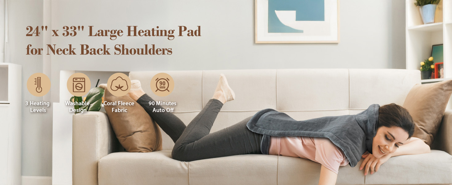 heating pad back neck shoulders Christmas gifts mom women birthday gifts
