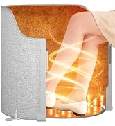 Under Desk Heater, 150W Quiet Foot Warmers for Feet with Detachable Foot Heating Pad, Graphene Ra...