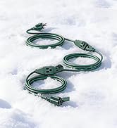 DEWENWILS 25Ft Outdoor Extension Cord, Evenly Spaced 3 Outlets Plugs with Safety Cover, 16/3 SJTW...