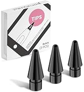 Penstudio Replacement Tips for Apple Pencil Pro/1st/2nd &USB-C, 3 Pack High Sensitivity Nibs, Dur...