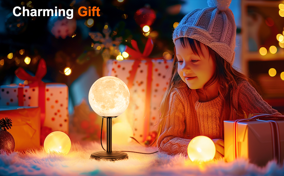 glowing moon night light moonlight led lamp