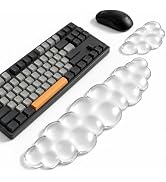 Luvzuni Cloud Wrist Rest for Keyboard and Mouse , Clear | Clear Gel Wrist Rest Support Pad, Cute ...